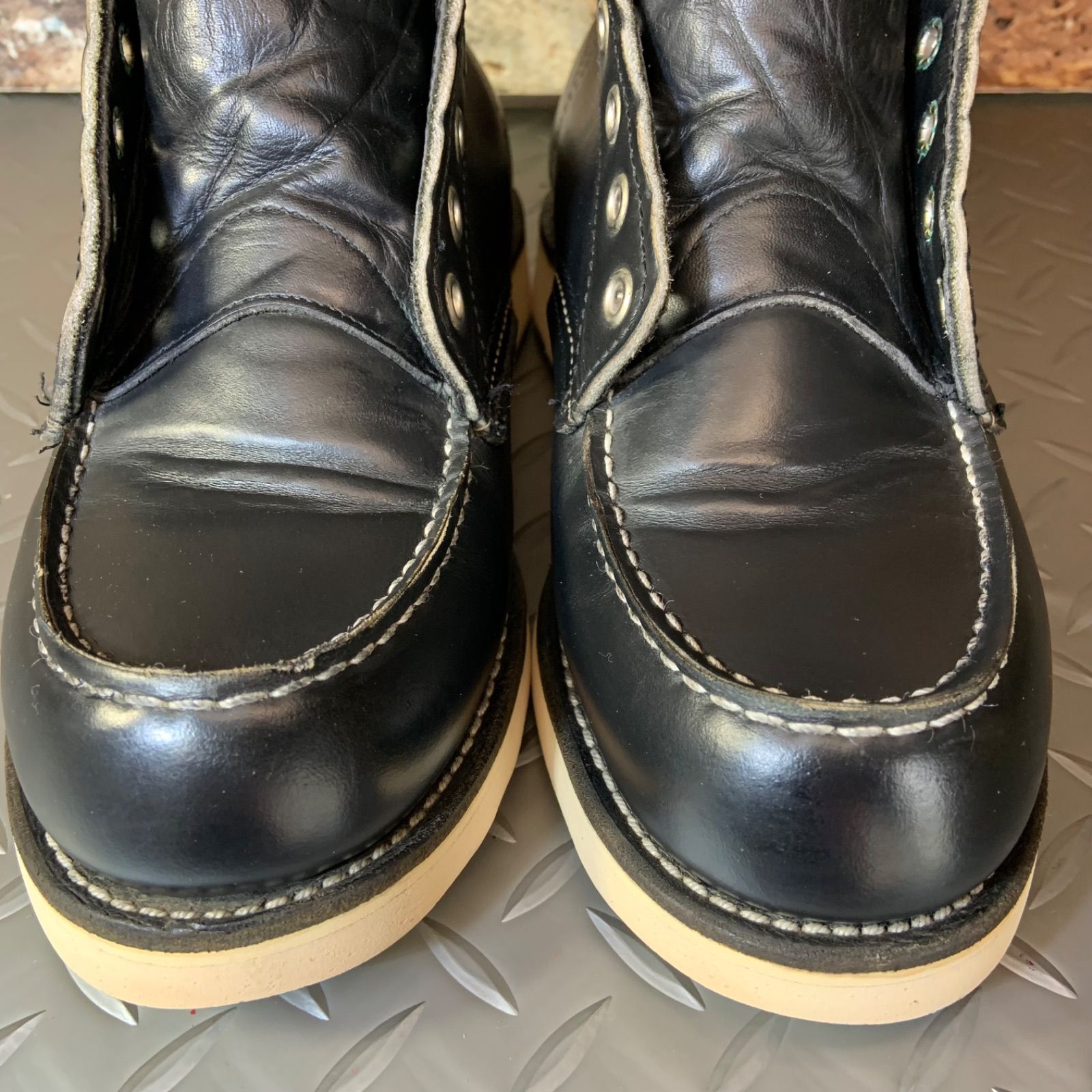 ☆REDWING 8179 モックトゥワークブーツ 刺繡羽タグ 1999年製 US5E 