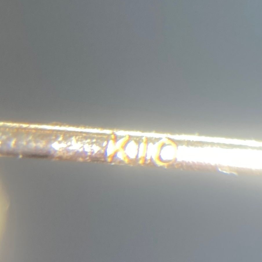 ☆ K10刻印 10金ポスト キャッチ ゴールド 3連飾りピアス 両耳