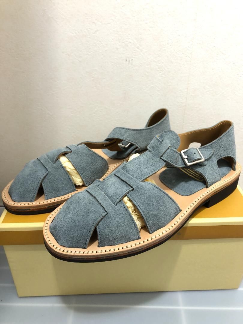 516092 BRUSCHETTA SHOES BC1 GRAY SUEDE サンダル 40 7 25cm スエード スウェード ブルスケッタ