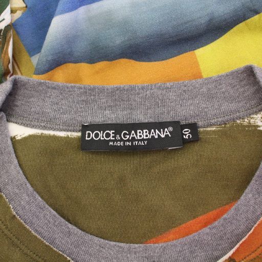 DOLCE&GABBANA 総柄Tシャツ 半袖 ブラウン L 楽天市場】【中古