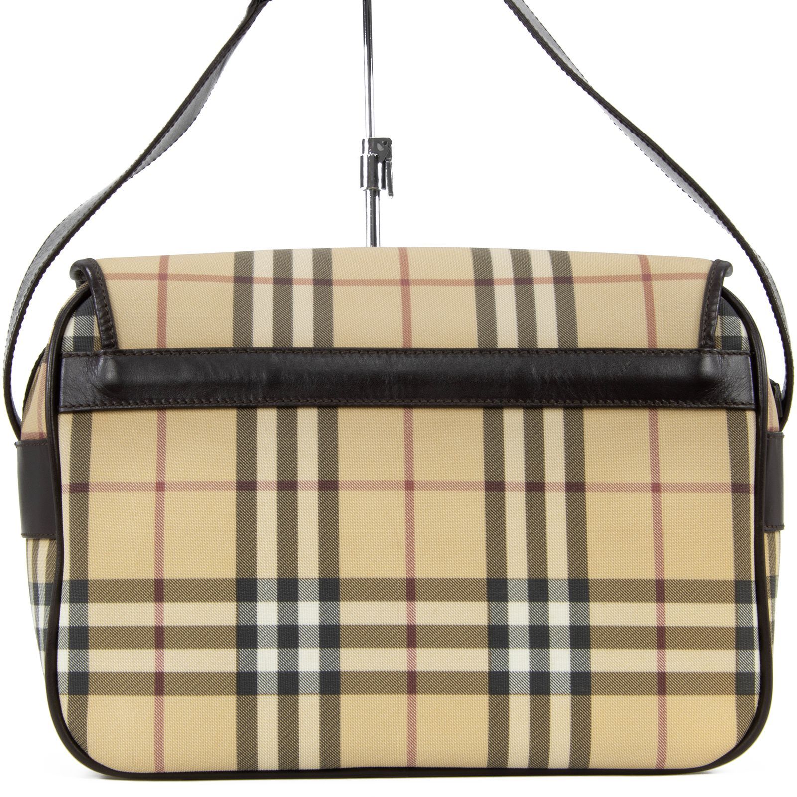 BURBERRY ショルダーバッグ ベージュ/ダークレッド