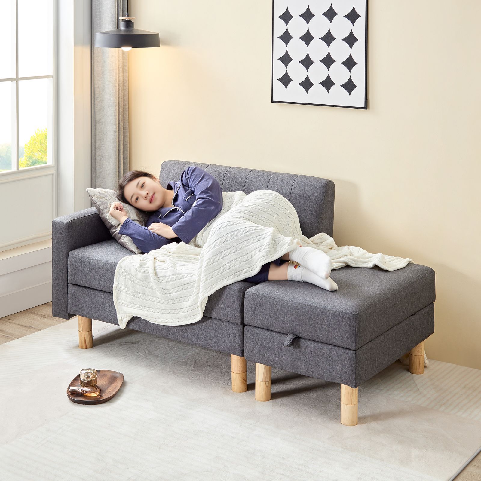 天然木脚 3段高さ調節可