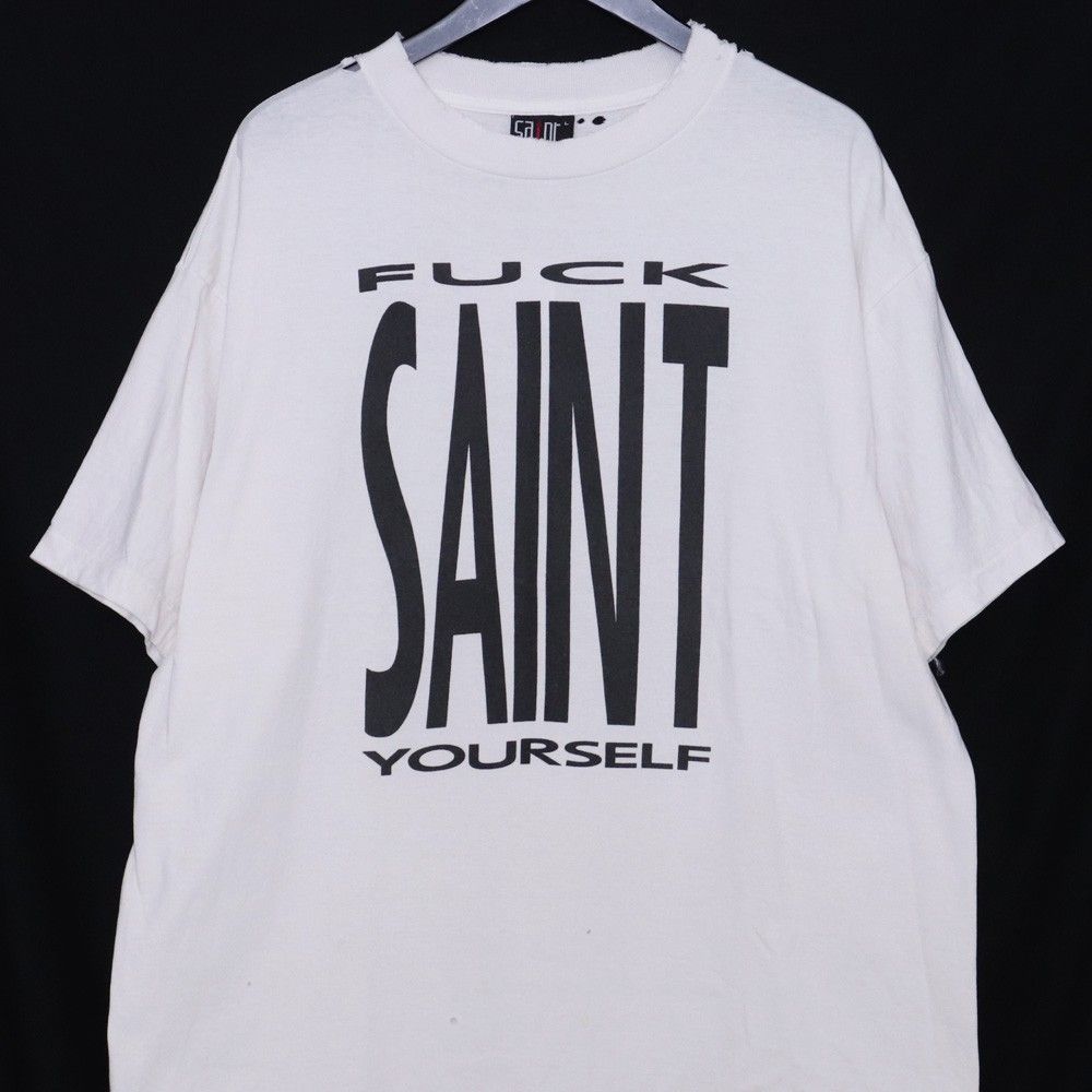 SAINT Mxxxxxx SAINT YOURSELF Tシャツ M SAINT MICHAEL SS TEE SAINT YOURSELF WHITE Lサイズ ホワイト