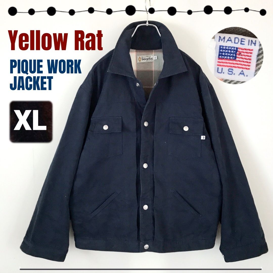 Yellow Rat/イエローラット☆USA製☆ピケワークジャケット☆裏地 Yellow Rat/イエローラット☆USA製☆ピケワークジャケット☆裏地
