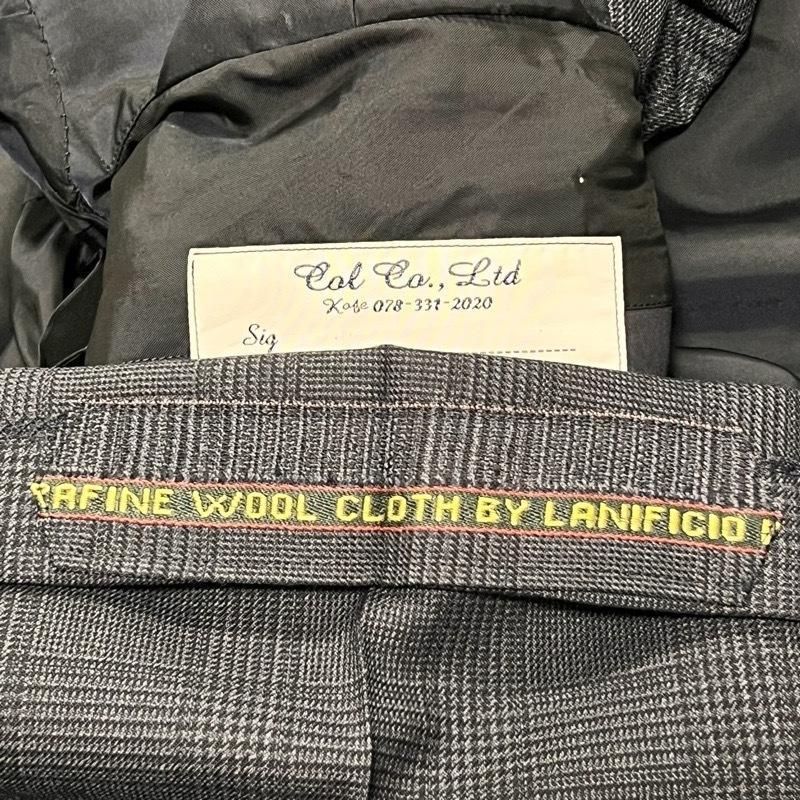 COL コルウ ビスポーク LANIFICIO WOOL グレンチェック柄スーツ - 通販