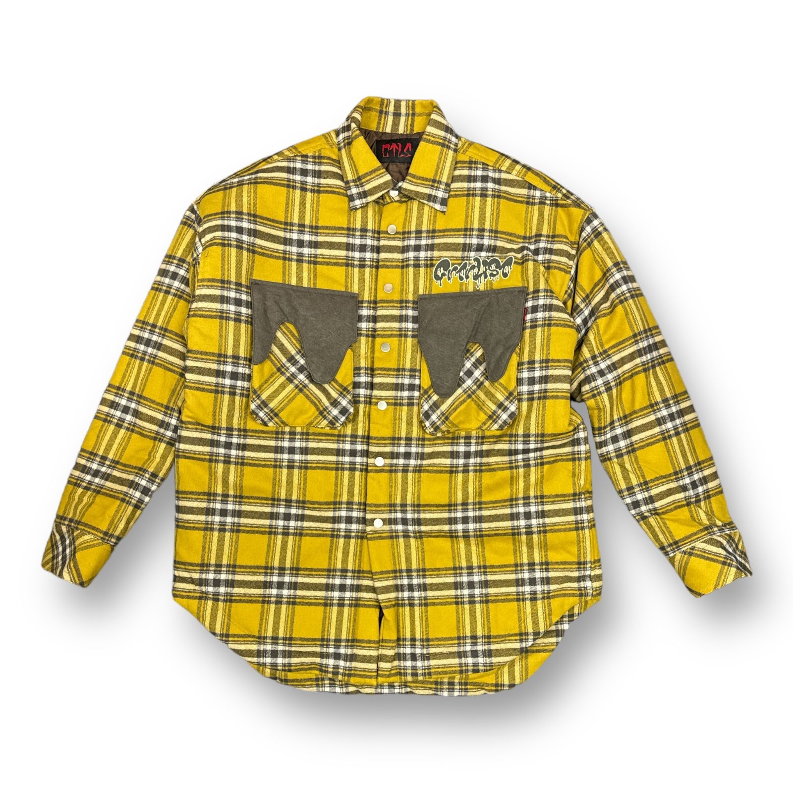 定価85800円 CVTVLIST 23AW Drip Check Shirt 2201110202 中綿 