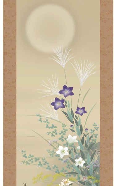 伊東渓水筆　　紙本彩色花鳥画【竹に鶯図】　掛軸　軸先漆塗木　自題箱　　487 伊東渓水筆紙本彩色花鳥画【竹に鶯図】掛軸軸先漆塗木自題箱487