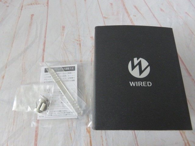 【中古】箱有 WIRED ﾜｲｱｰﾄﾞ 時計 VD57-KJD0 ﾌﾞﾗｯｸ  991791775