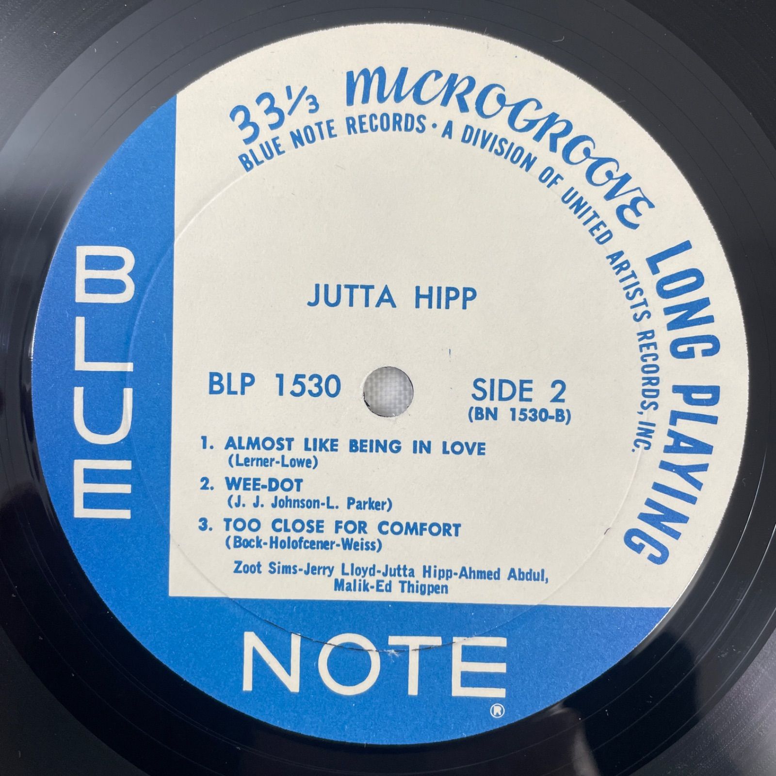 US盤】JUTTA HIPP WITH ZOOT SIMS BLP-1530 ユタ・ヒップ