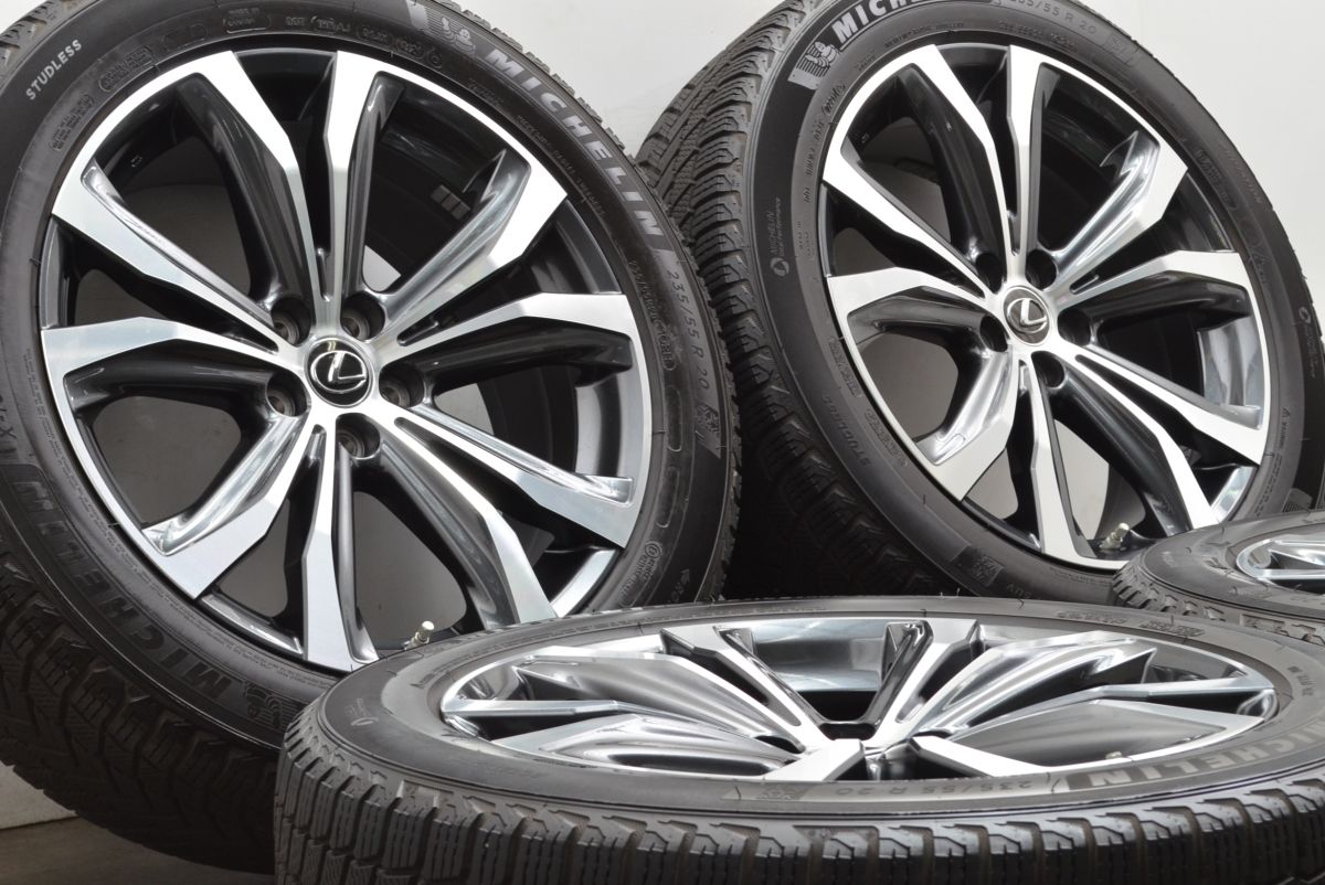 バリ溝 空気圧センサー付き レクサス 20系 RX バージョンL 純正 20in 8J 30 PCD114.3 ミシュラン X-ICE SNOW SUV 235 55R20 交換用に