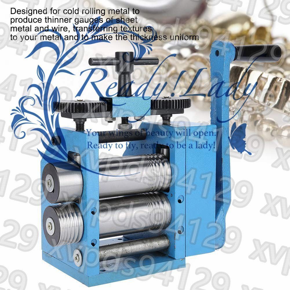 手動ローリングミルマシン 鉄75mmロールプレッサー良好な耐摩耗性の ジュエリーローリングミルタブレット成形機