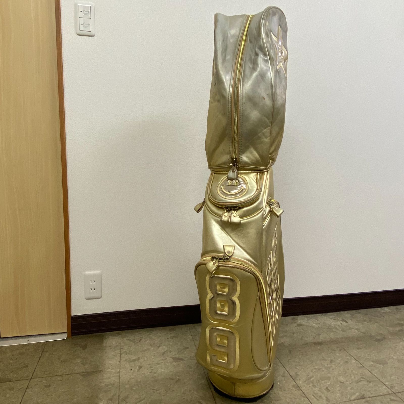 【11/24値下げ】PEARLY GATES キャディバッグ パーリーゲイツ PEARLY GATES パーリーゲイツ キャディバッグ 新品 ブラック PEARLY