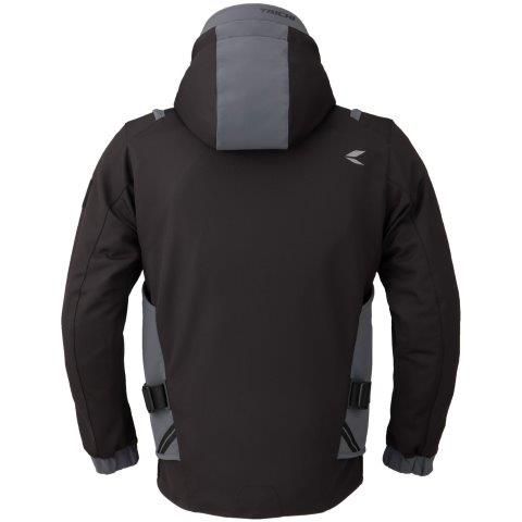 オーバーラップメッシュ パーカ ブラック/ブラック 小売業者 Mサイズ