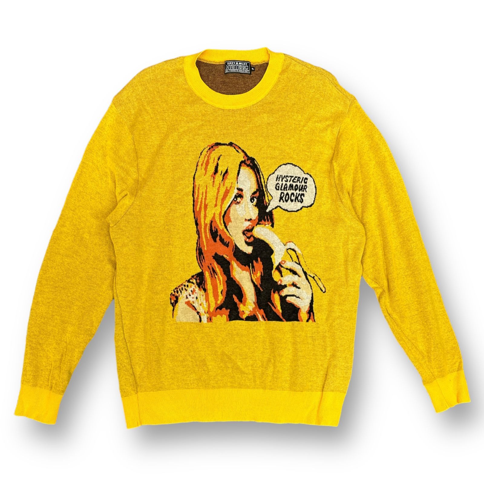 HYSTERIC GLAMOUR WOMAN BANANA ジャカードニット HYSTERICGLAMOUR HYSTERICWOMAN BANANAジャカード セーター ニット