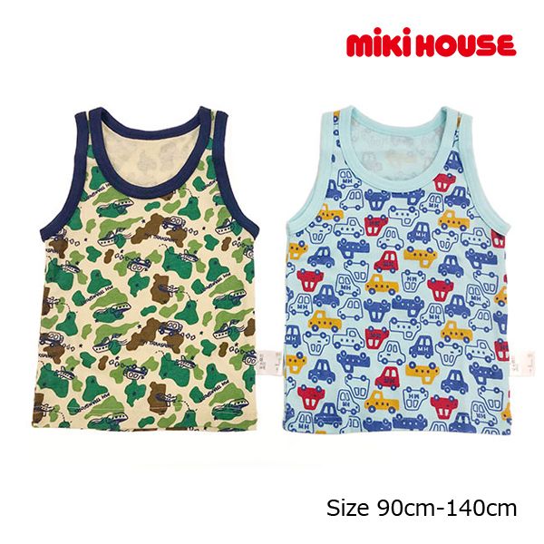 ミキハウス正規販売店/ミキハウス mikihouse 迷彩&車柄タンク