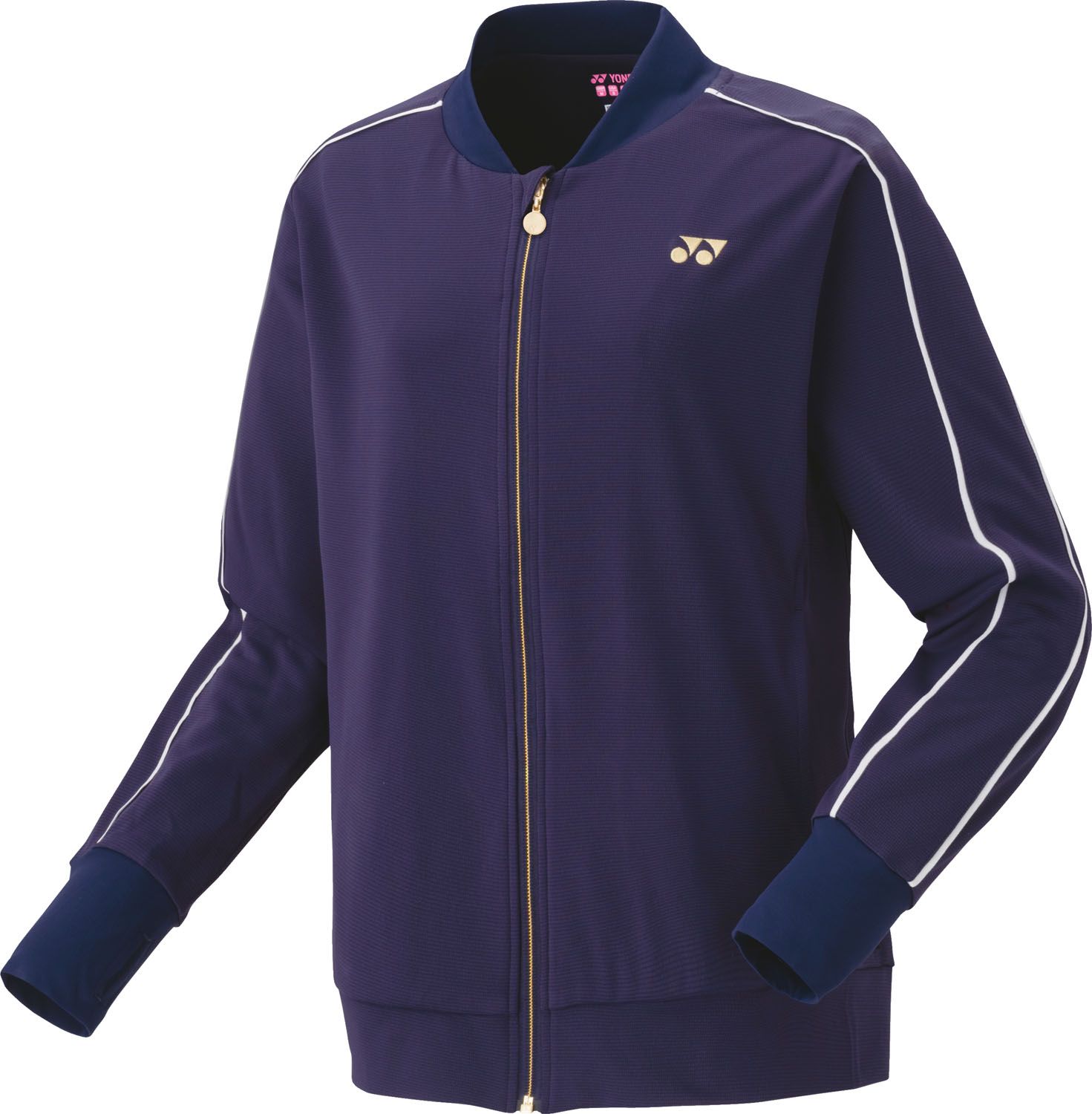 ヨネックス YONEX テニス ウィメンズニットウォームアップシャツ ジャケット ジャージ アウター 長袖 練習 トレーニング 部活 クラブ ベリークール UVカット 吸汗速乾 レディース 57084 170 ミッドナイト