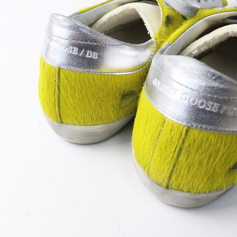 メンズ 極美品 ゴールデングース GOLDEN GOOSE SUPERSTAR YELLOW HORSY