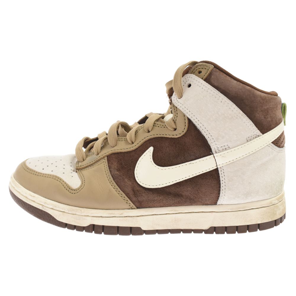 NIKE (ナイキ) Dunk High PRM Light Chocolate ダンク ハイ プレミアム