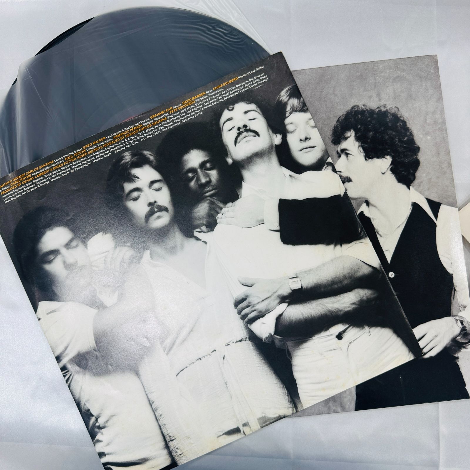 A【希少】サンタナ SANTANA レコード LP INNER SECRETS 太陽の