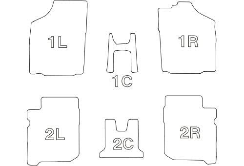 R4 2025 |1~ アルト|キャロル NEWラバータイプ 1台分セット ブラック 立体タイプ ES-6028 フロアマット 5EESB6028K クラッツィオ Clazzio