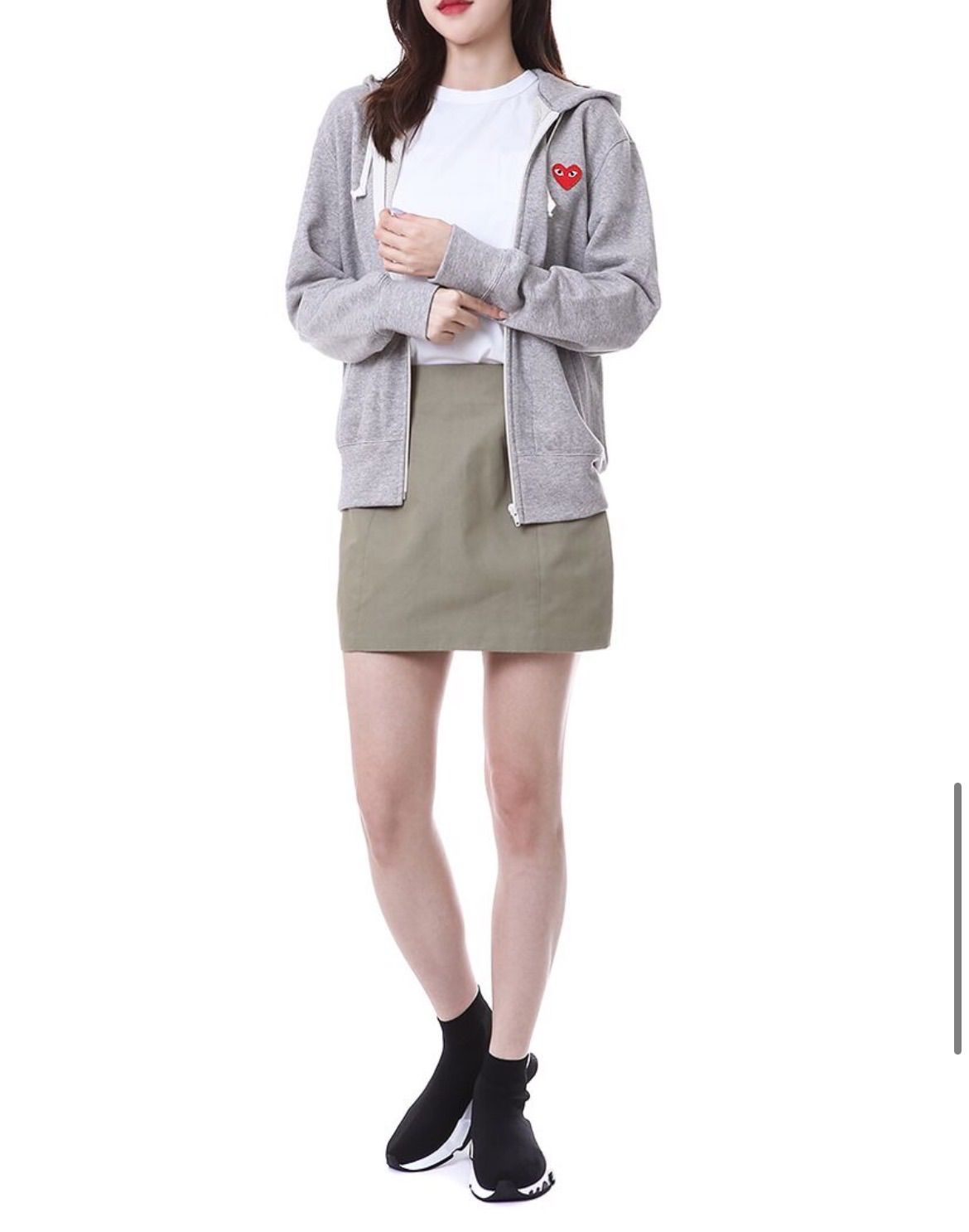 即発】COMME des GARCONS レディース ジップアップ パーカー - COMME