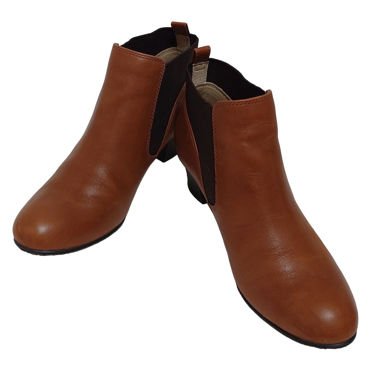 REGAL リーガル ショートブーツ 23.5 レディース - ブラウン×ダークブラウン レザー