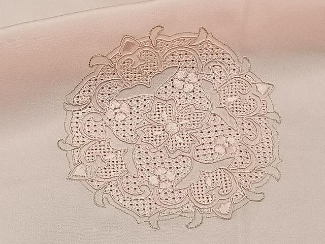 平和屋着物□中国三大刺繍 スワトウ刺繍 長襦袢 無双仕立て 虹色