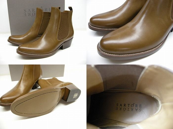 サイズ35.5-37.5 (23cm-24cm相当)□新品□サルトル SARTORE サイドゴア 
