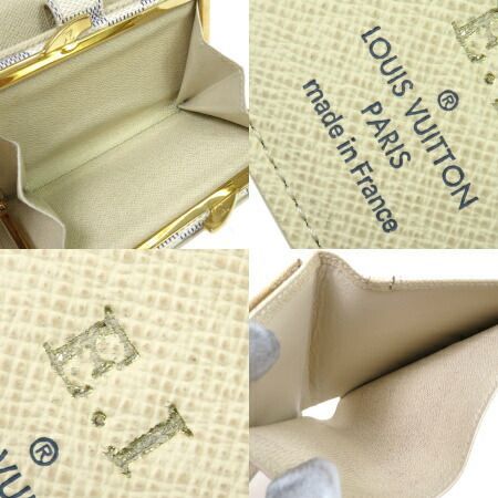 【美品】ルイヴィトン ☆ポルトモネビエ ヴィエノワ アズール ガマ口財布 楽天市場】☆ルイ・ヴィトン ダミエ アズール 財布 N61676