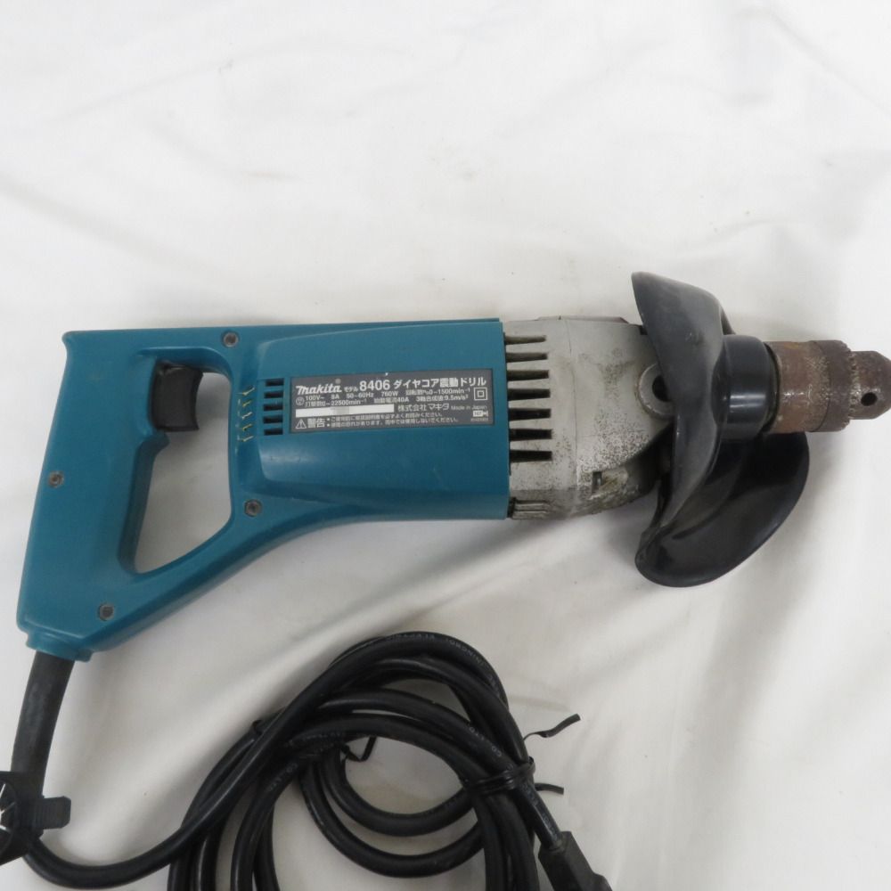 全国迅速発送で送料無料。 makita マキタ 100V 120mm ダイヤコア震動ドリル ケース付 8406 即日発送。