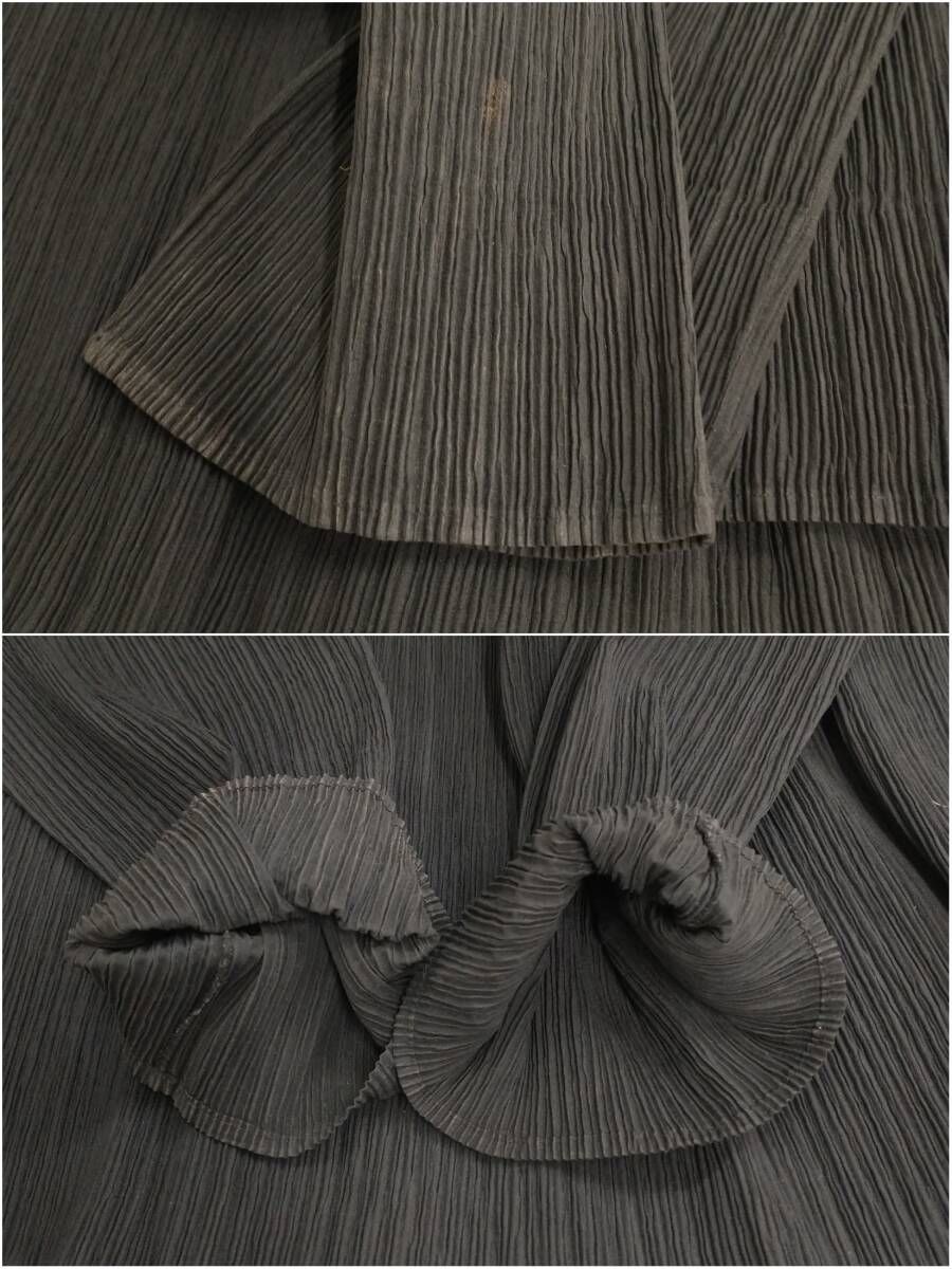 ISSEY MIYAKE イッセイミヤケ ハイネック リブ カットソー 長袖
