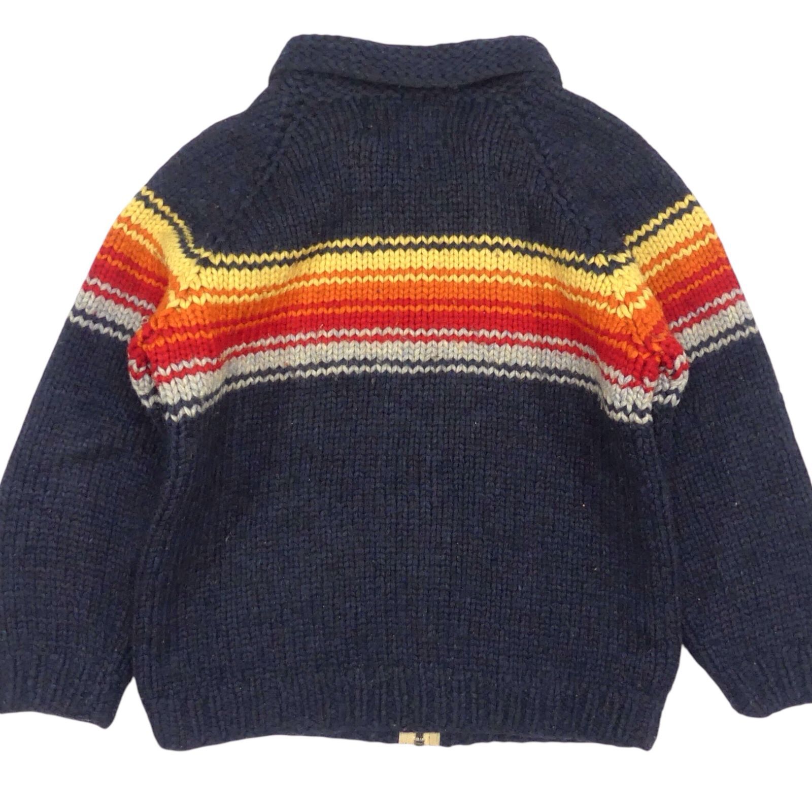 カウチン セーター kanata ニット XXL カナダ製 カナタ 紺 ネイビー