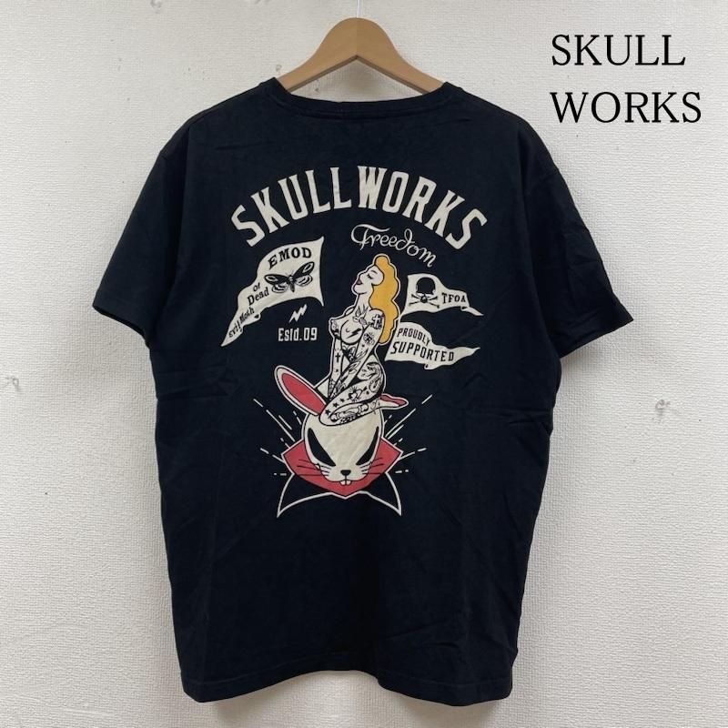 スカルワークス　デスラビットガール　半袖Tシャツ　XL ブラック スカルワークス デスラビットガール 半袖Tシャツ XL ブラック