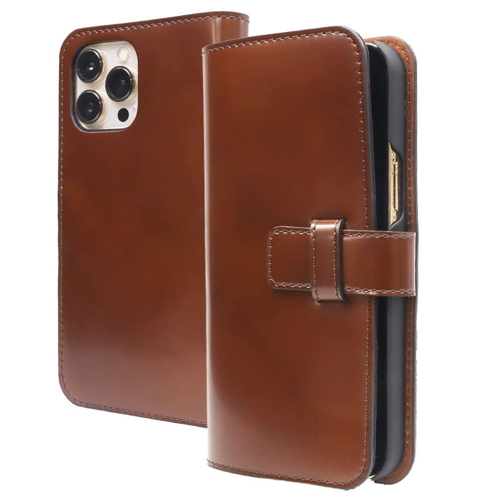 iPhone14 ケース 手帳ケース 本革 コードバン レザーケース ASDEC アスデック SH-IP30CBK SH-IP30CBR レザー 馬本革 スマホケース iPhone 14 ケース ブラウン ASDEC iPhone 14 Pro コードバン 馬本革 ケース Leather Case