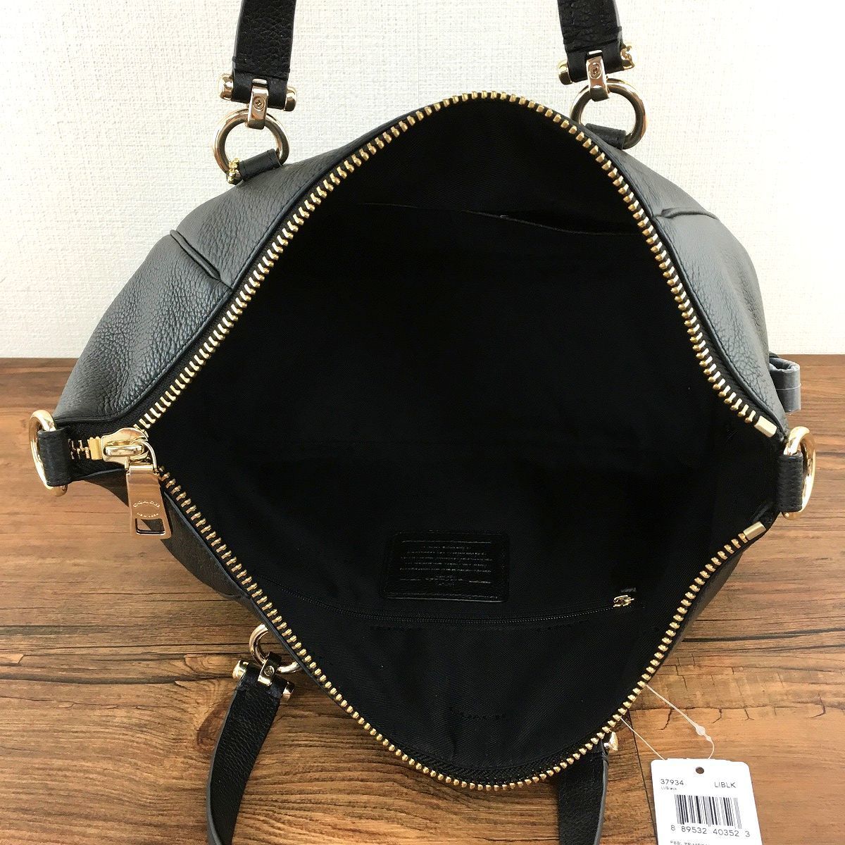 IP65防水 未使用品 COACH 2WAYバッグ 37934 黒 タグ付き 315 | vendee