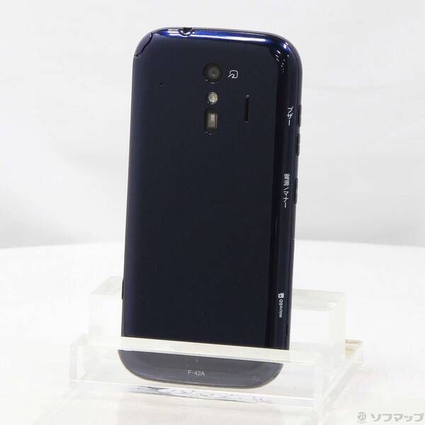 ☆新品・未使用☆simフリー☆ らくらくスマートフォン F-42A ネイビー ムスビー｜【SIMフリー】らくらくスマートフォン F-42A ネイビー