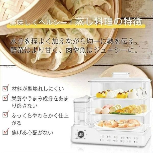 蒸し器 電気蒸し器