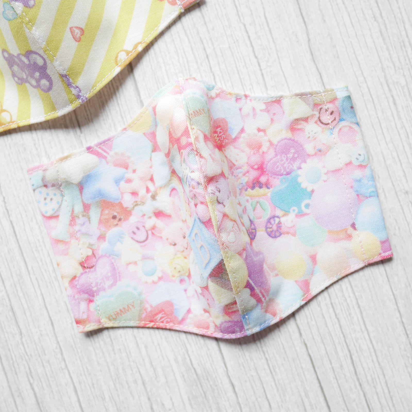ゆめかわ♡ハンドメイドマスク Sサイズ 2枚セット - メルカリ