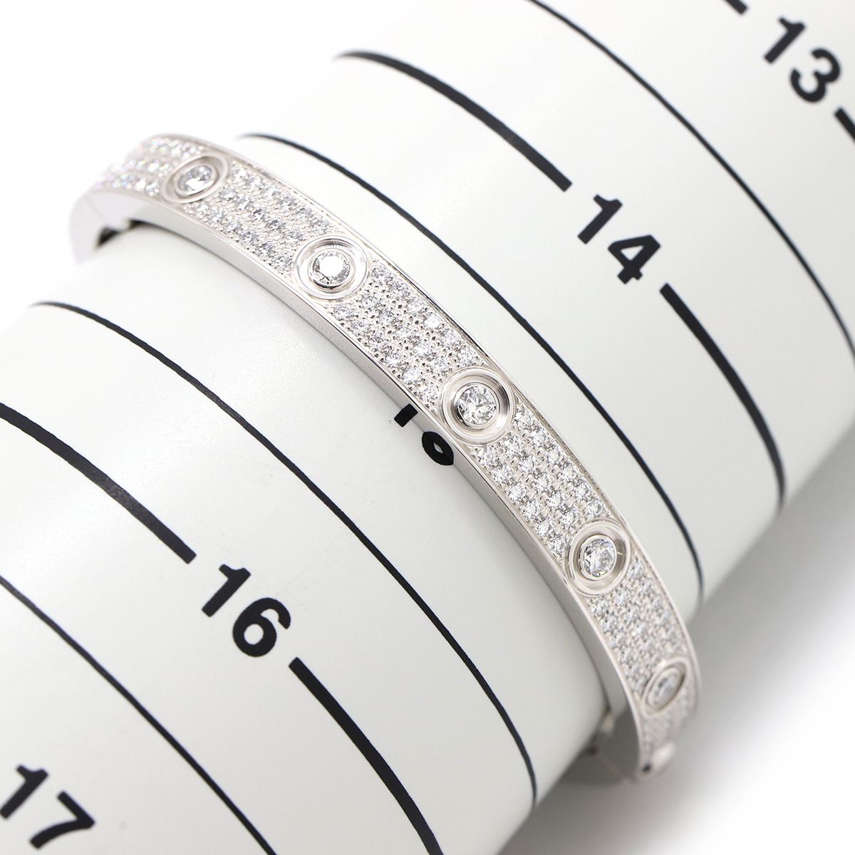 カルティエ　ラブブレス　クラシック　旧型　16 ホワイトゴールド　k18 750 カルティエ ラブブレス クラシック 旧型 16 ホワイトゴールド k18 750