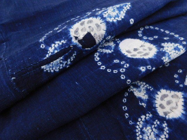 【Y254】　藍木綿　シャンパンブルー　古布 Y254】 藍木綿 シャンパンブルー 古布