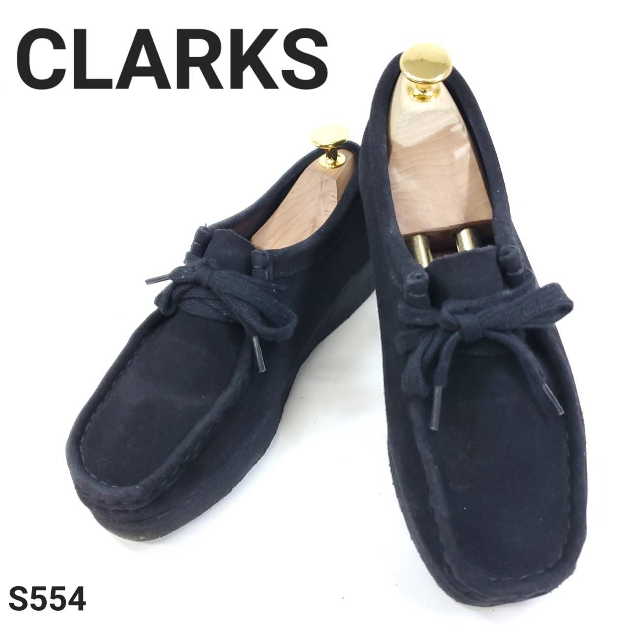 クラークス オリジナル ワラビー レースアップ ブラック EU37 1 2