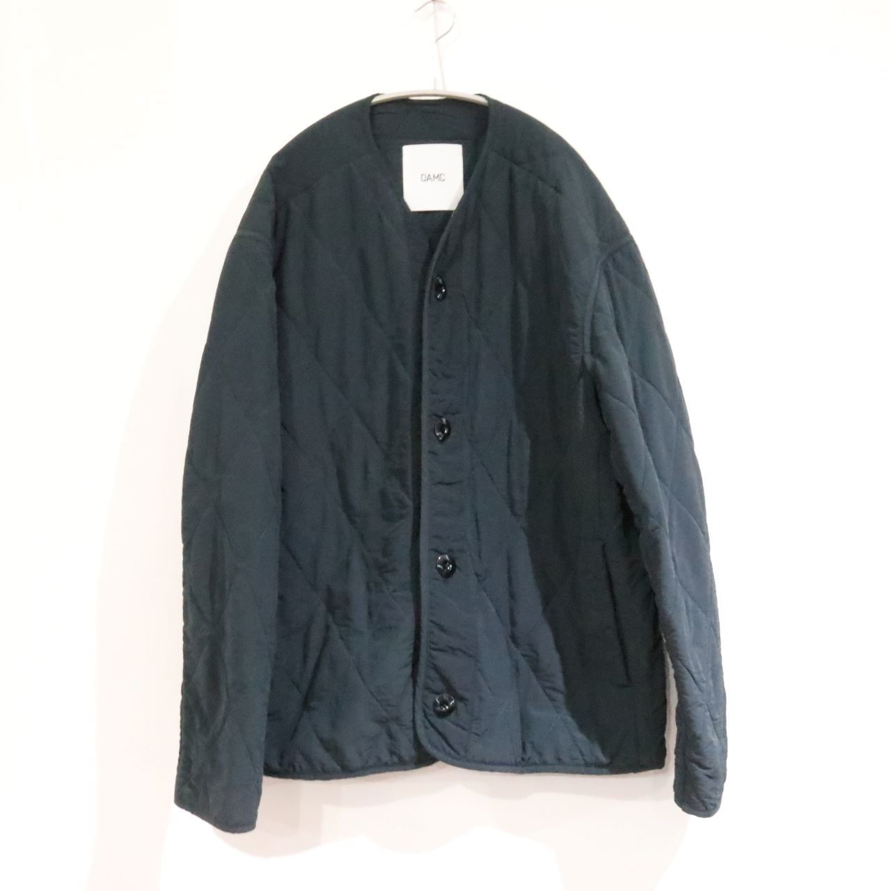【中古A】OAMC オーエーエムシー M メンズ キルティングジャケット コンバットライナー 22A280AU60 黒 中古A 古着
