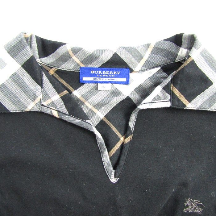 バーバリーブルーレーベル ノバチェック カットソー Tシャツ 38　パフスリーブ BURBERRY BLUE LABEL - BURBERRY バーバリー ノバチェック