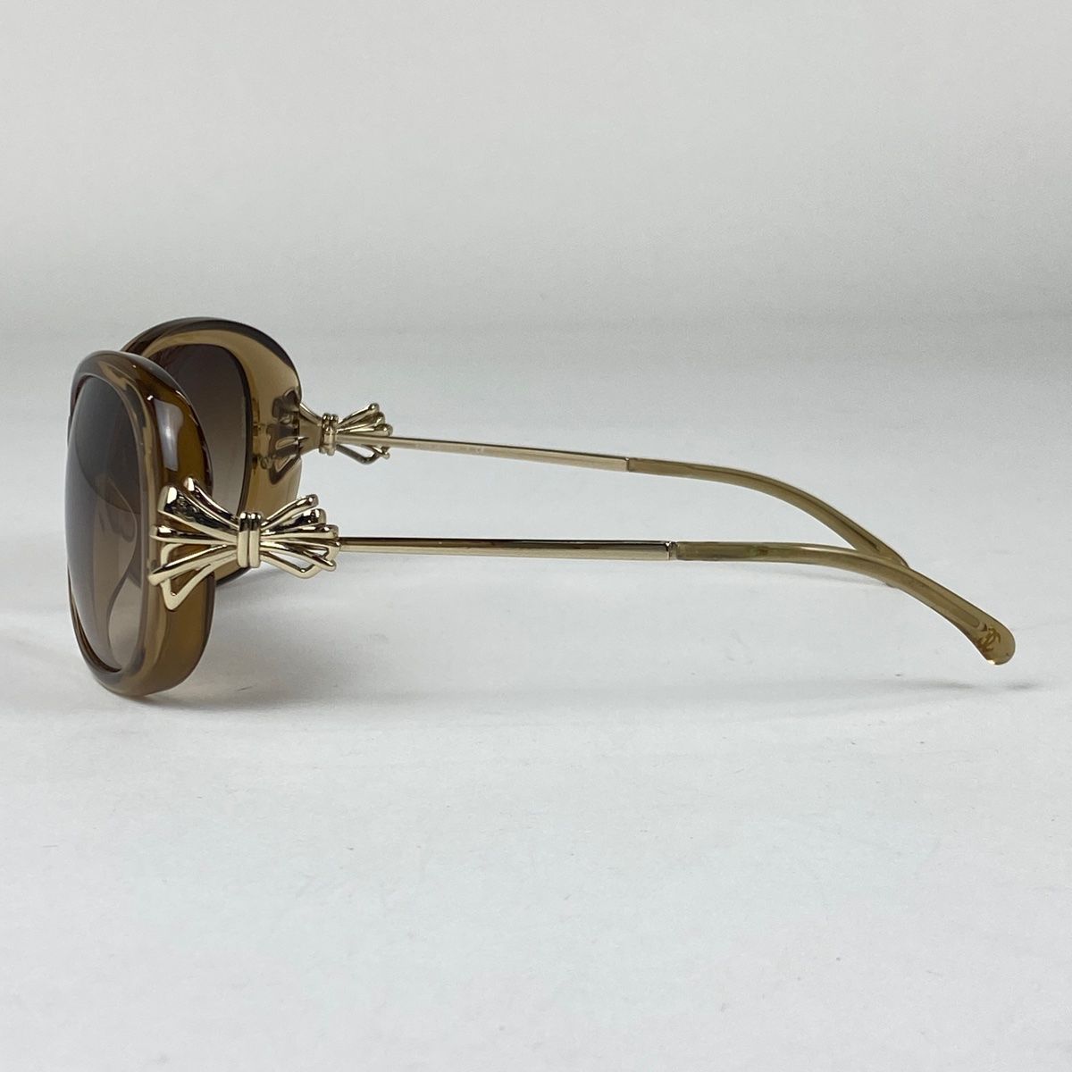 シャネル CHANEL ココマーク グラデーション サングラス アイウェア リボン サングラス メタル プラスチック ゴールド 5178 レディース