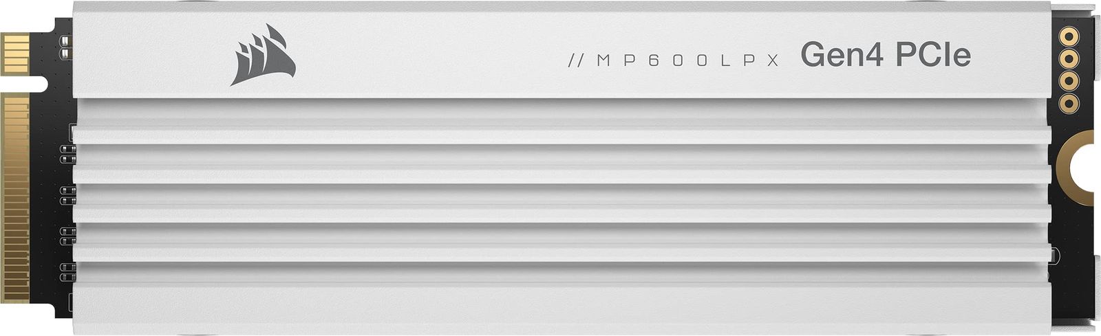 CORSAIR MP600 PRO LPX White PCIe Gen4 x4 NVMe M.2 SSD 2TB for PS5 CSSD-F2000GBMP600PLPW 2TB