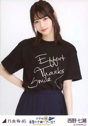 中古】生写真(乃木坂46) 西野七瀬/上半身・ライブTシャツ/「乃木坂46