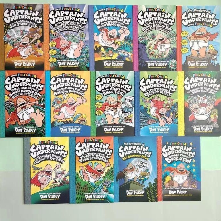 Captain Underpants 14冊 カラー印刷 マイヤペン対応 MaiyaPen