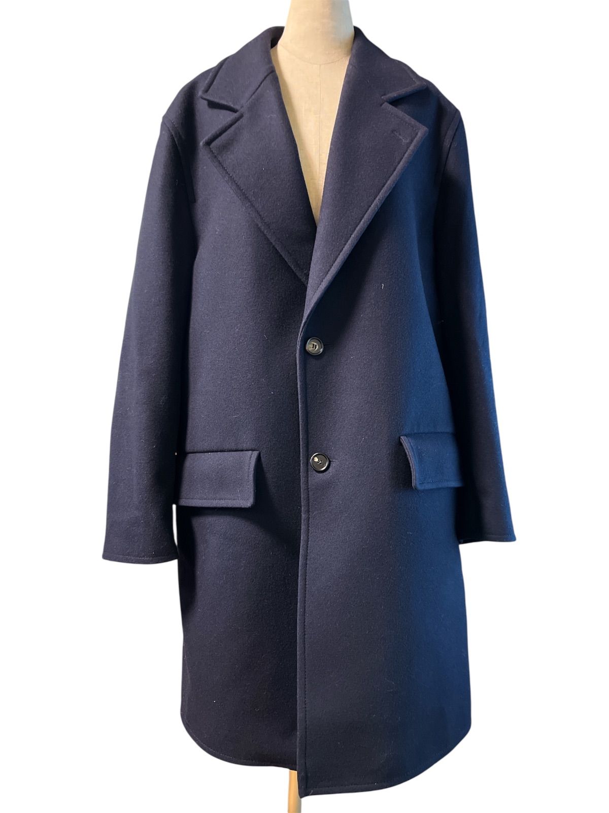 美品 MARNI マルニ イタリア製 ウール カシミヤ混 チェスターコート 
