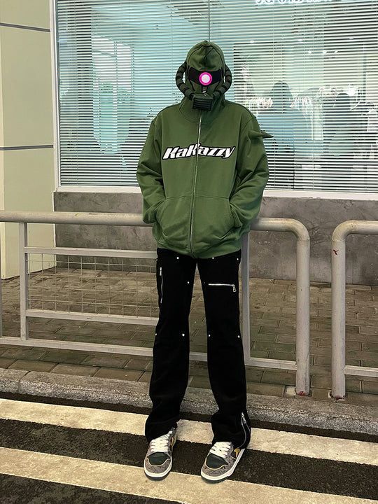 KaKazzy】ガンダム ザク フルジップ パーカー 男女着用可 ユニセックス