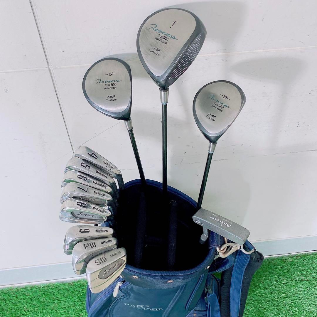 (991)⛳初心者男性用ゴルフクラブセット　プロギアセット 豪華 13本 プロギア PRGR メンズ ゴルフ クラブ セット 初心者
